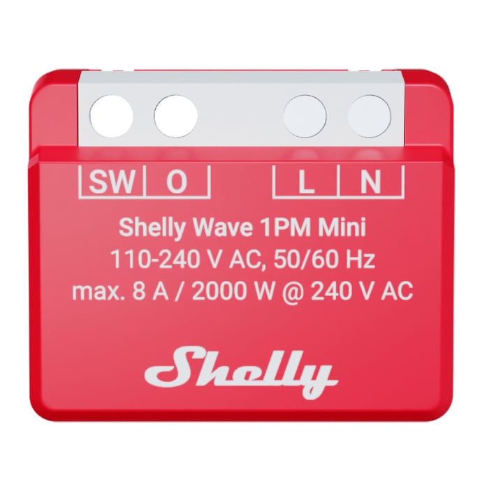 Shelly Wave 1PM Mini LR Z-Wave-brytare