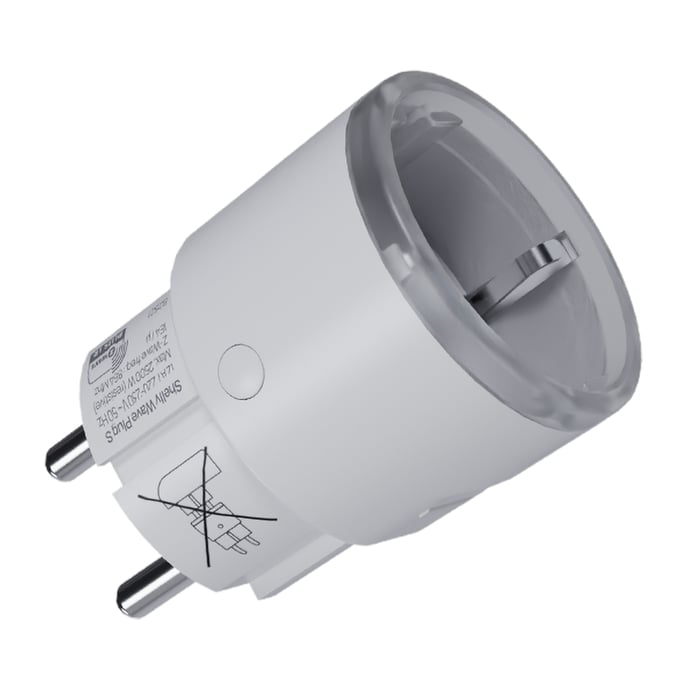 Shelly Wave Plug S LR – smart Z-Wave-plugg med energimätning Vit