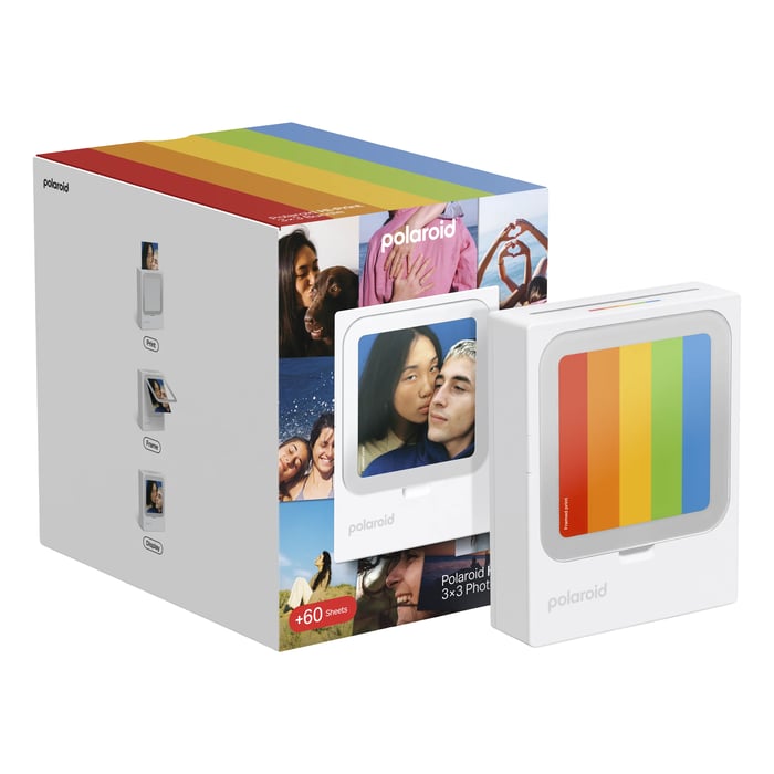 Polaroid Hi-Print 3×3 Photo Printer – portabel fotoskrivare + 60 ark