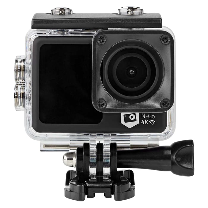 Nedis 4K-actionkamera med to skjermer