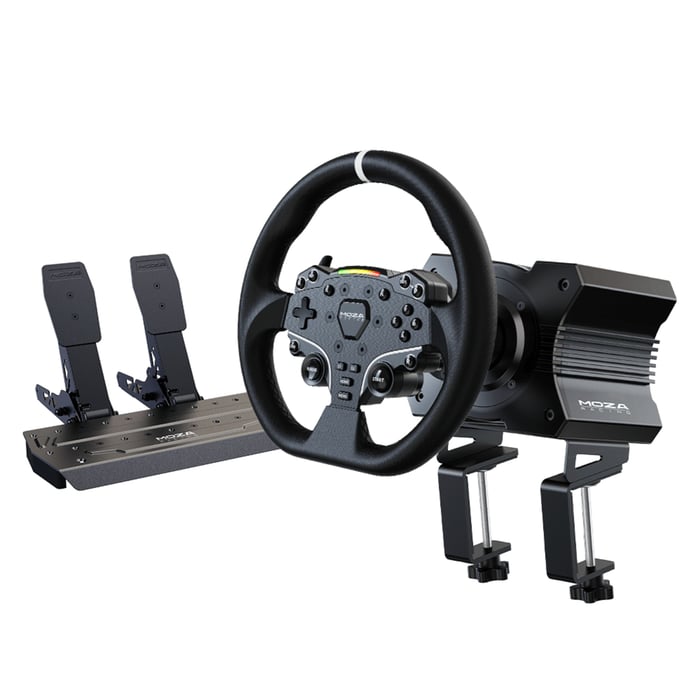 MOZA Racing R5 Bundle ratt- og pedalsett for simracing