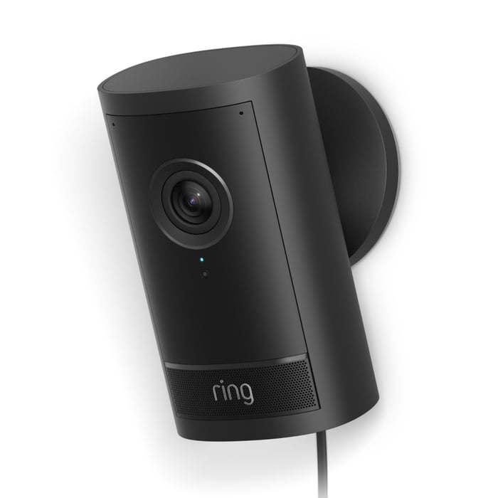 Ring Outdoor Cam Pro Plug-in overvåkingskamera Svart