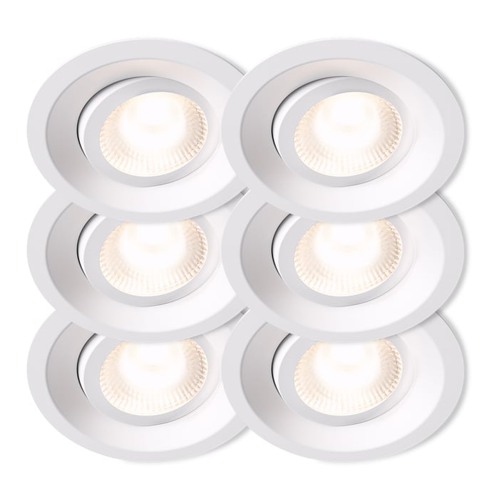 Plejd Downlight Tilt DWN-01 6-pack Hvit