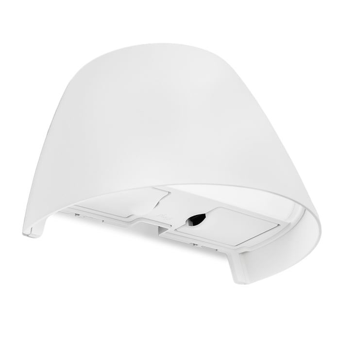 Plejd Smart veggarmatur OUT-02-U med uttak Hvit