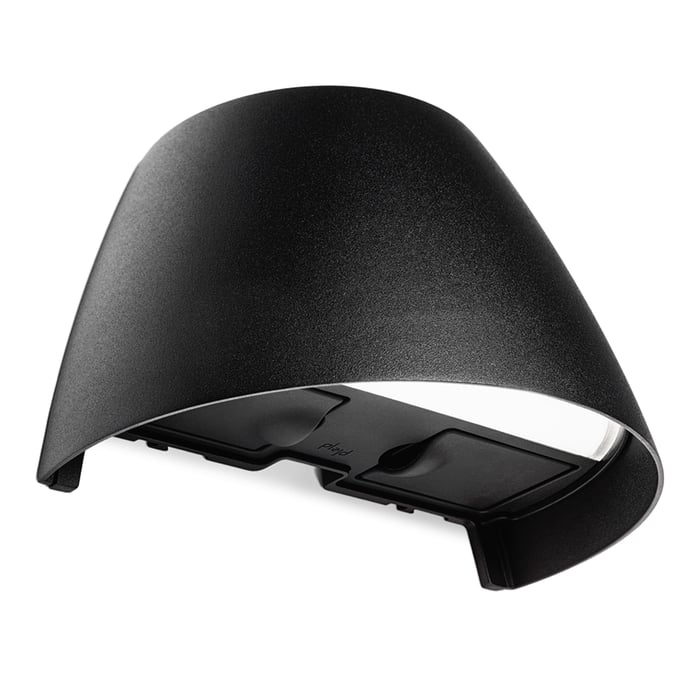 Plejd Smart veggarmatur OUT-02-U med uttak Svart