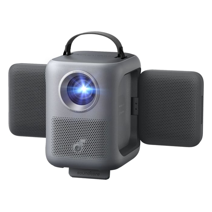 Soundcore P1i smart portabel projektor med vendbare høyttalere