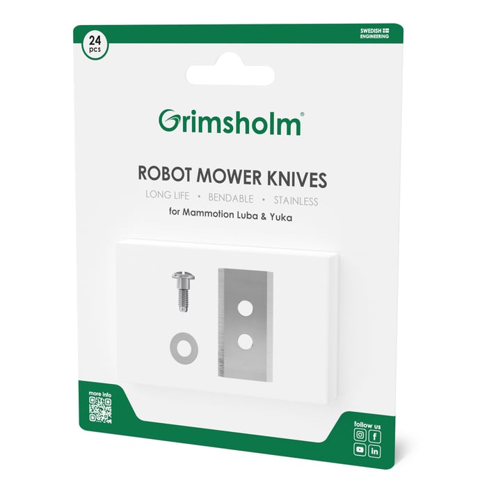 Grimsholm Knivar till Mammotion Luba och Yuka | Hem & fritid - Trädgård - Robotgräsklippare & tillbehör - Knivar till robotgräsklippare | GameStuff