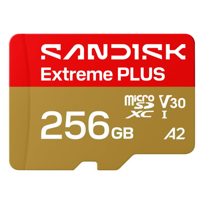 Sandisk Extreme PLUS microSDXC 256 GB – 250/170 MB/s