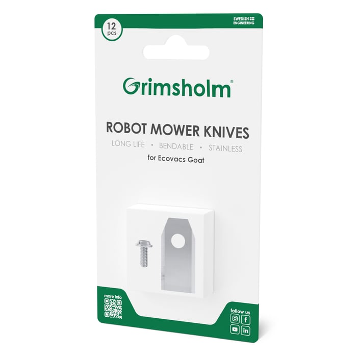 Grimsholm Knivar till Ecovacs GOAT | Hem & fritid - Trädgård - Robotgräsklippare & tillbehör - Knivar till robotgräsklippare | GameStuff
