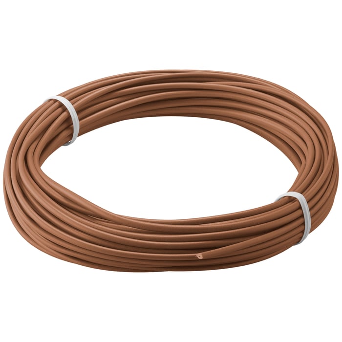 Isolerad kopplingstråd 0,14 mm² 10 m Brun