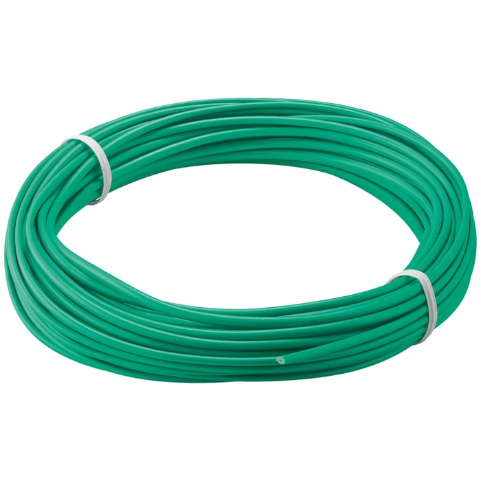 Isolerad kopplingstråd 0,14 mm² 10 m Grön