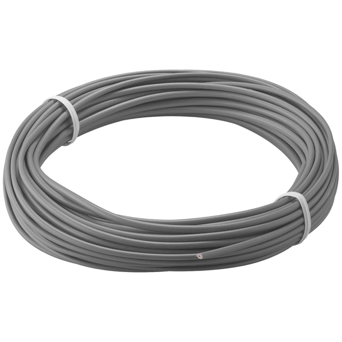 Isolerad kopplingstråd 0,14 mm² 10 m Grå