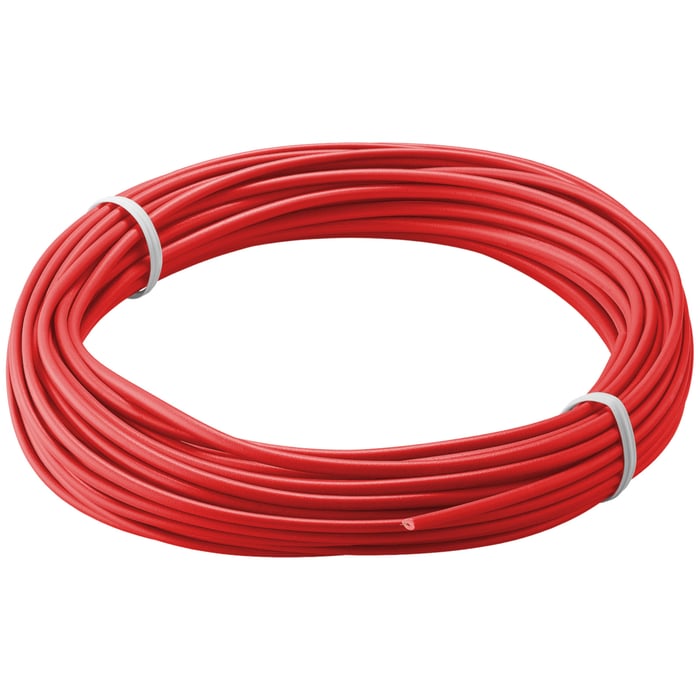Isolerad kopplingstråd 0,14 mm² 10 m Röd