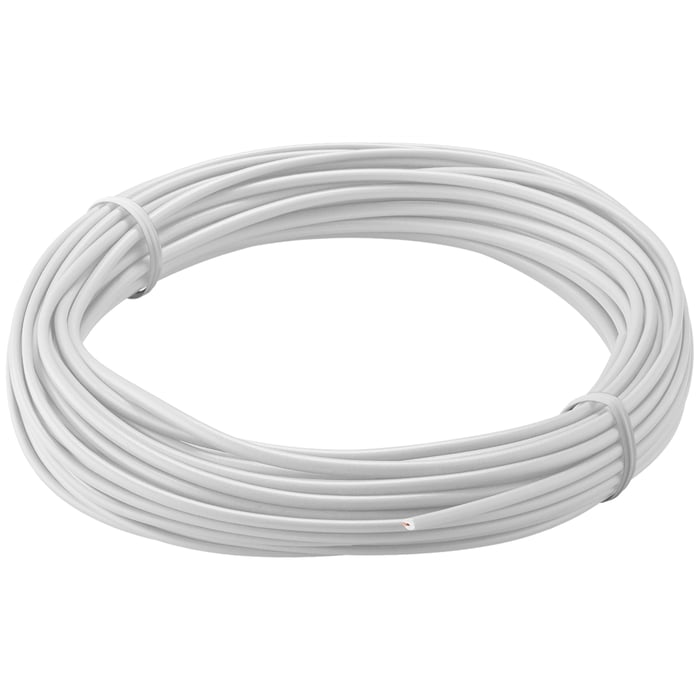 Isolerad kopplingstråd 0,14 mm² 10 m Vit