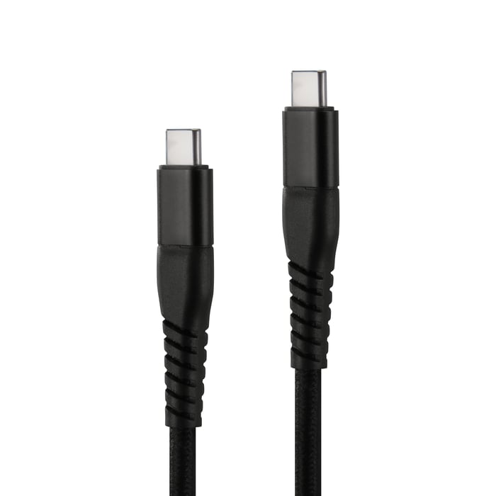 Linocell Premium Kevlar USB-C 3.2-kabel Svart 2 m | Kablar & kontakter - Kablar till mobil - Kablar till Samsung | GameStuff