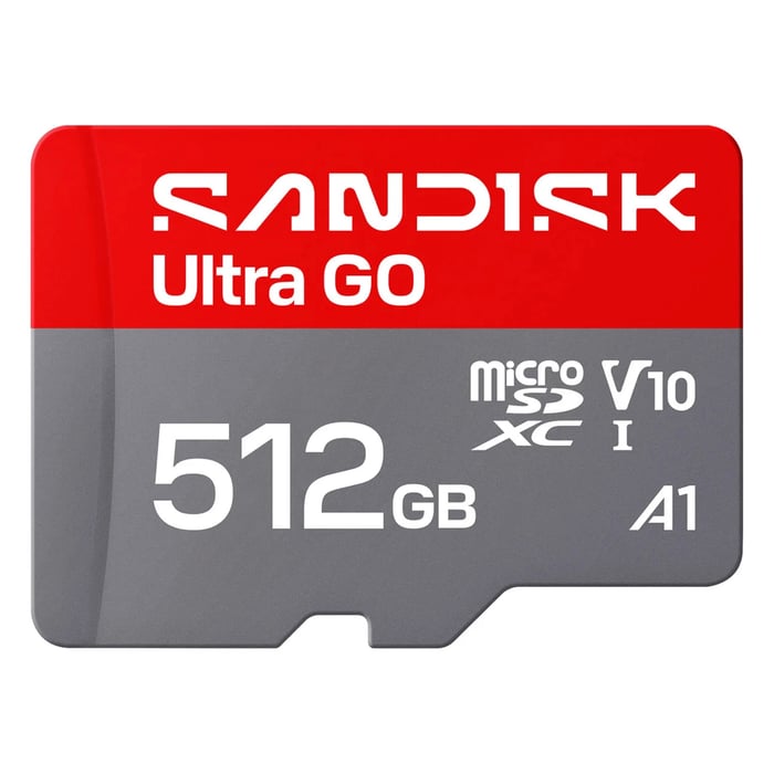 Sandisk microSD Ultra Go minneskort 512 GB – 190 MB/s