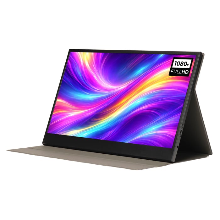 Denver Bærbar Full HD-skjerm med USB-C og IPS-panel