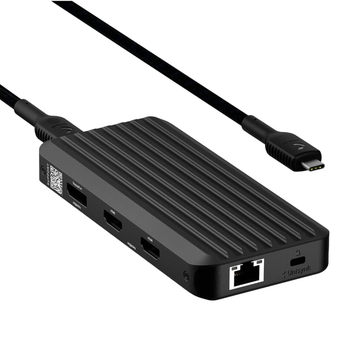 Unisynk 10-portars USB-C-hubb med 140 W pass-through