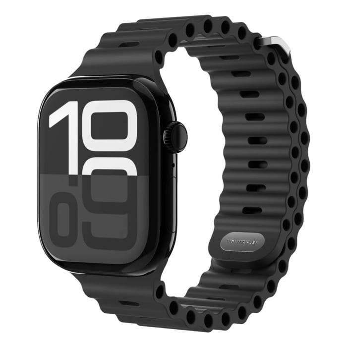 Vonmählen Wave Band 2 till Apple Watch 44/45/46/49 mm Black | Mobilt - Smartklockor och -ringar - Apple Watch - Armband till Apple Watch | GameStuff
