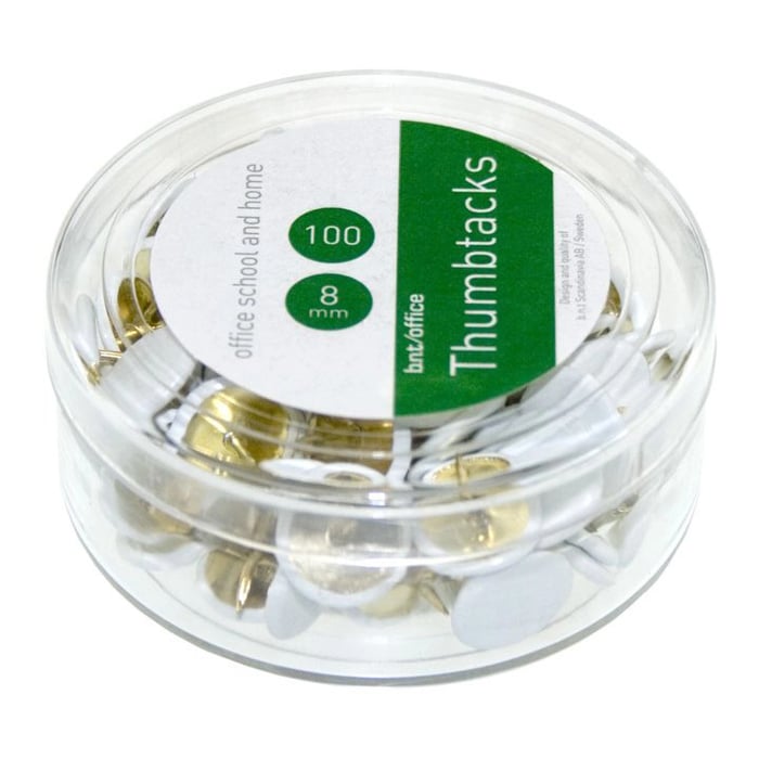 BNT Office Tegnestifter hvite 100-pk.
