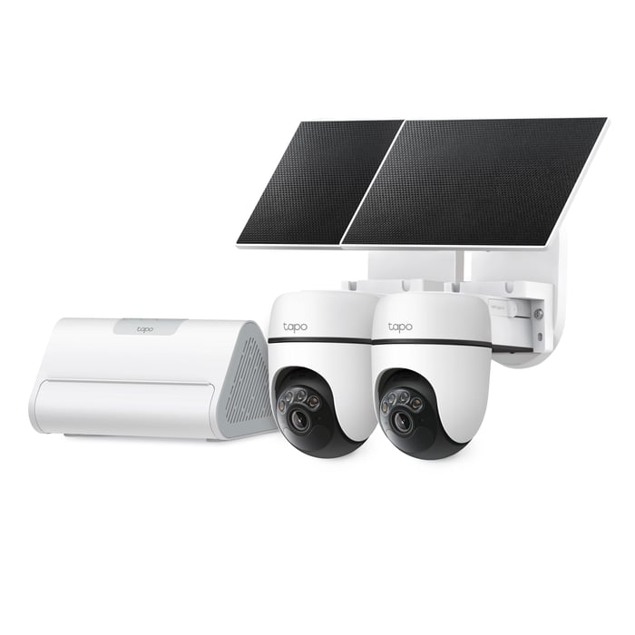TP-Link Tapo HB112 solcellsdriven övervakningskamera 2K pan/tilt 2-pack