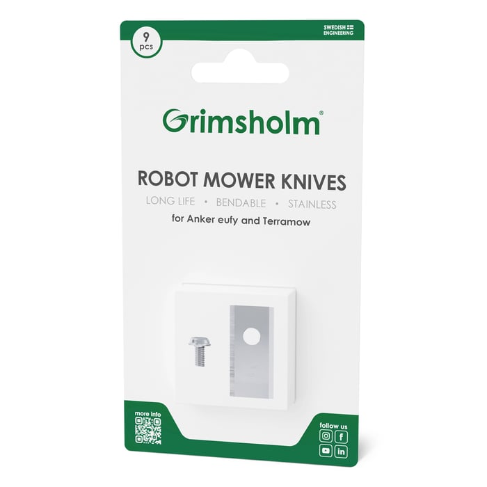Grimsholm Kniver til Anker eufy og Terramow robotgressklipper