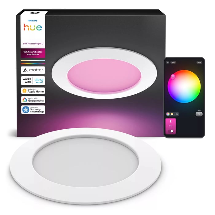 Philips Hue Slim infälld spotlight 170 mm 1-pack Vit