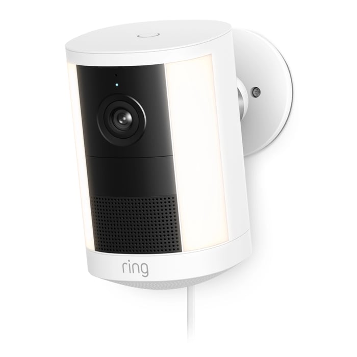 Ring Spotlight Cam Pro plug-in overvåkingskamera Hvit