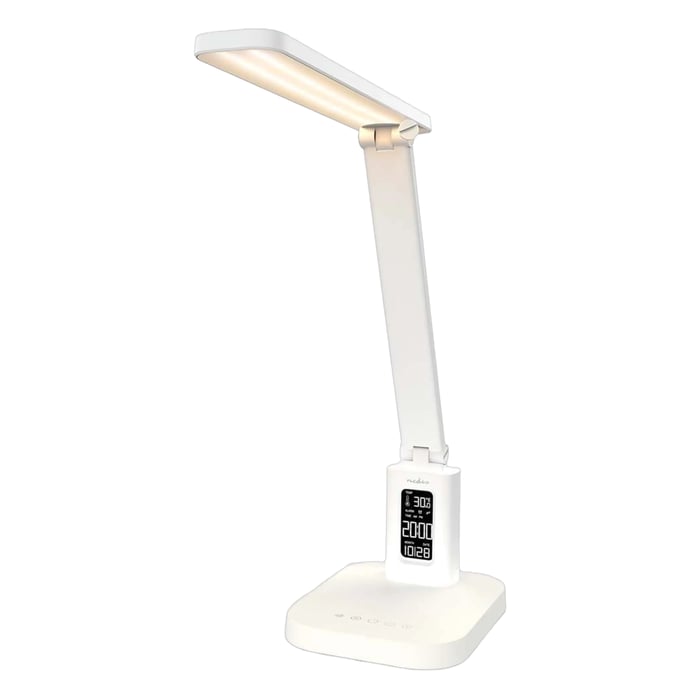 Nedis Laddbar LED-skrivbordslampa med display