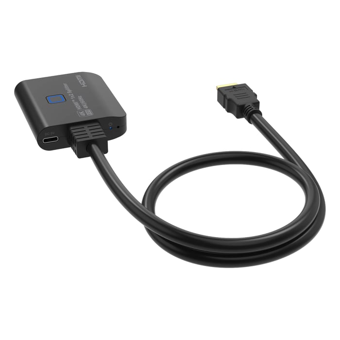 Luxorparts HDMI-splitter mini 4K/60 Hz 2-veis