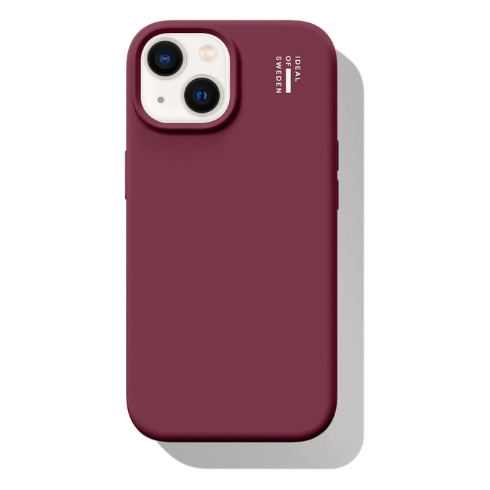 IDEAL OF SWEDEN Silicone MagSafe Case – mobildeksel til iPhone 13, 14, 15, 16e og 17e Fine Wine
