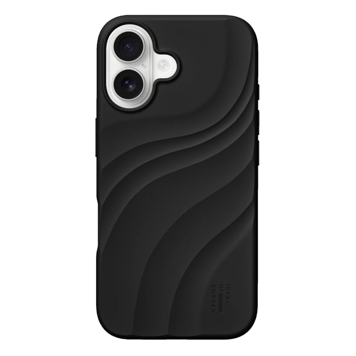 IDEAL OF SWEDEN Soft Swirl silikondeksel med MagSafe for iPhone 16 Velvet Black