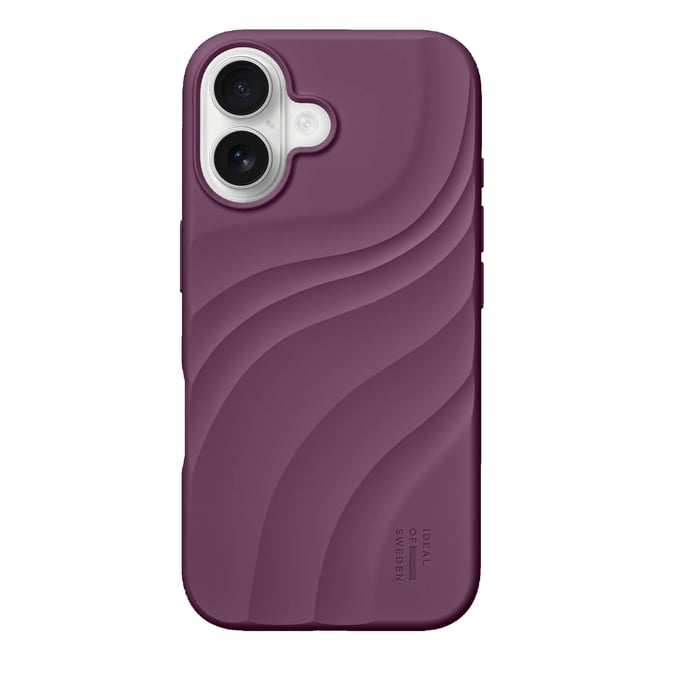 IDEAL OF SWEDEN Soft Swirl Silicone Case med MagSafe til iPhone 17 Velvet Plum