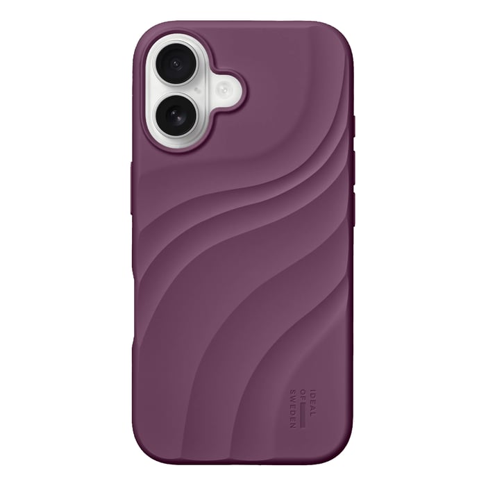 IDEAL OF SWEDEN Soft Swirl silikondeksel med MagSafe for iPhone 16 Velvet Plum