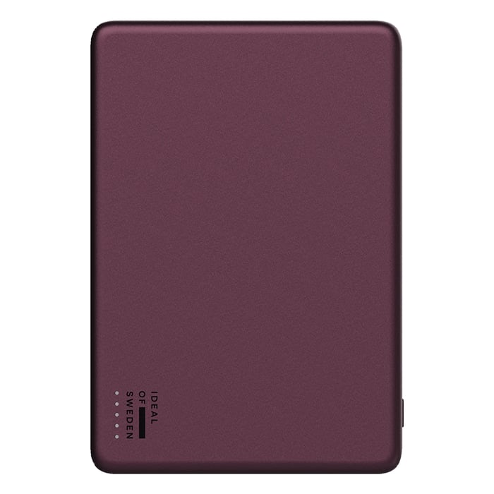 IDEAL OF SWEDEN Slim Powerbank MagSafe 5000 mAh Cherry Lacquer