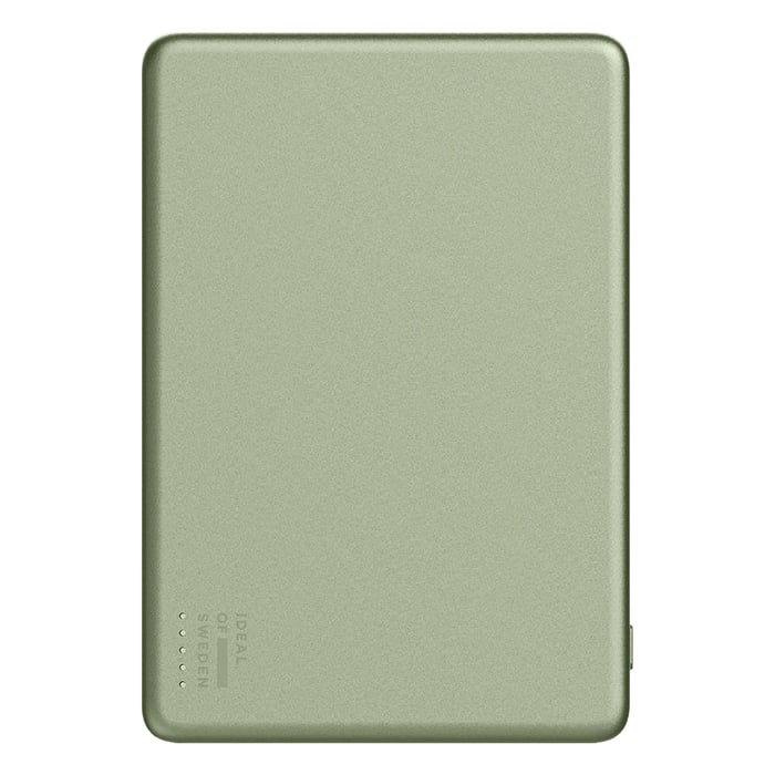 IDEAL OF SWEDEN Slim Powerbank MagSafe 5000 mAh Sage Green