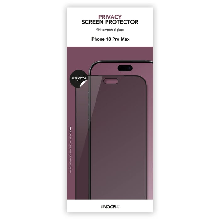 Linocell Privacy Skjermbeskytter for iPhone 18 Pro Max