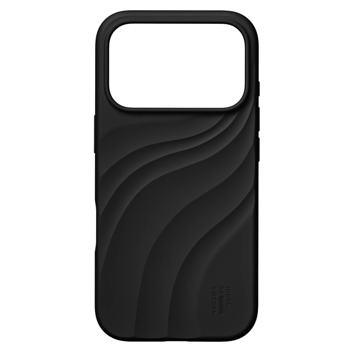 IDEAL OF SWEDEN Soft Swirl Silicone Case MagSafe til iPhone 17 Pro/18 Pro Velvet Black