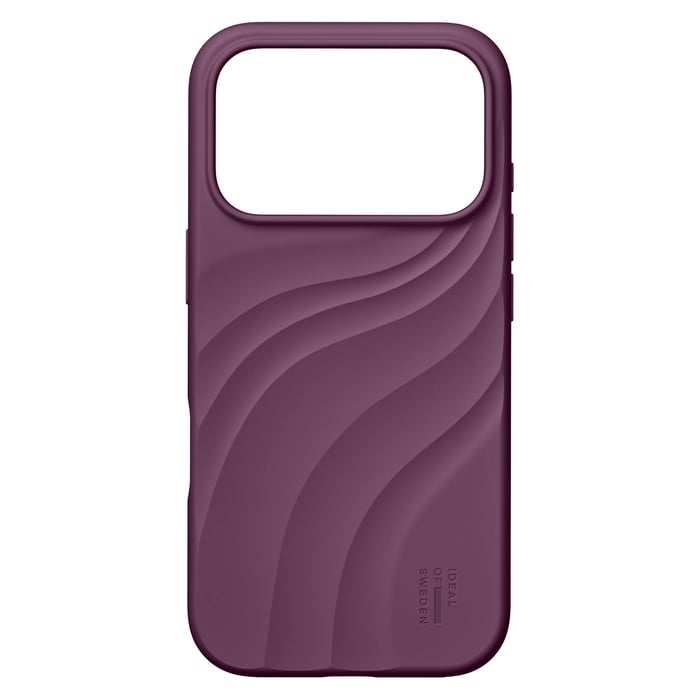 IDEAL OF SWEDEN Soft Swirl silikondeksel med MagSafe til iPhone 17/18 Pro Max Velvet Plum