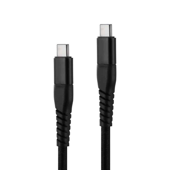 Linocell Premium Kevlar USB-C 3.2-kabel - Svart