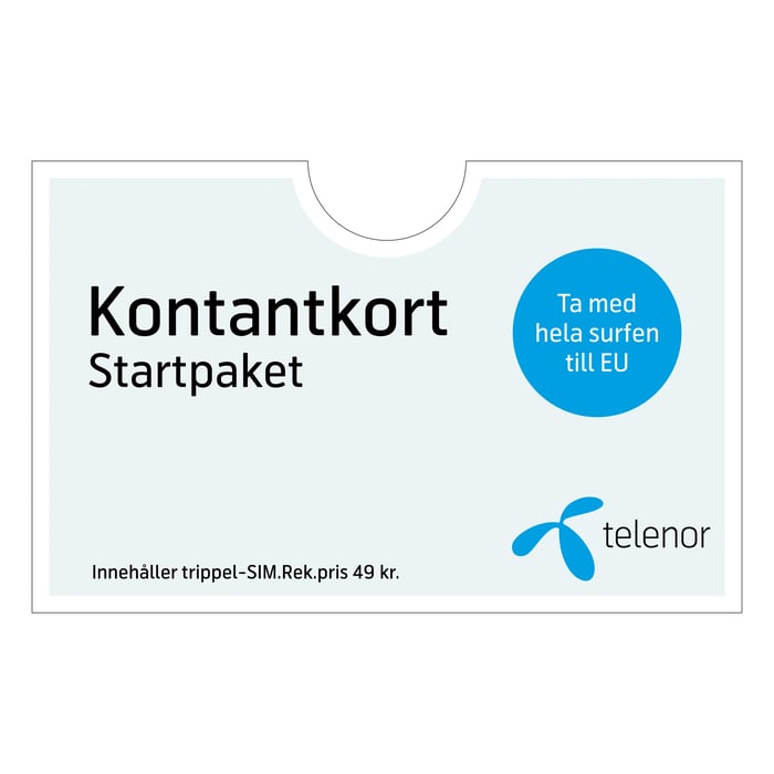 Telenor Startpaket Kontantkort