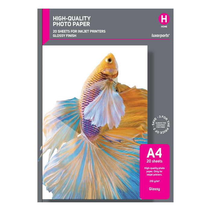 Luxorparts Glossy Fotopapper A4 20-pack
