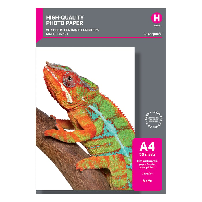 Luxorparts Matte Fotopapper A4 50-pack