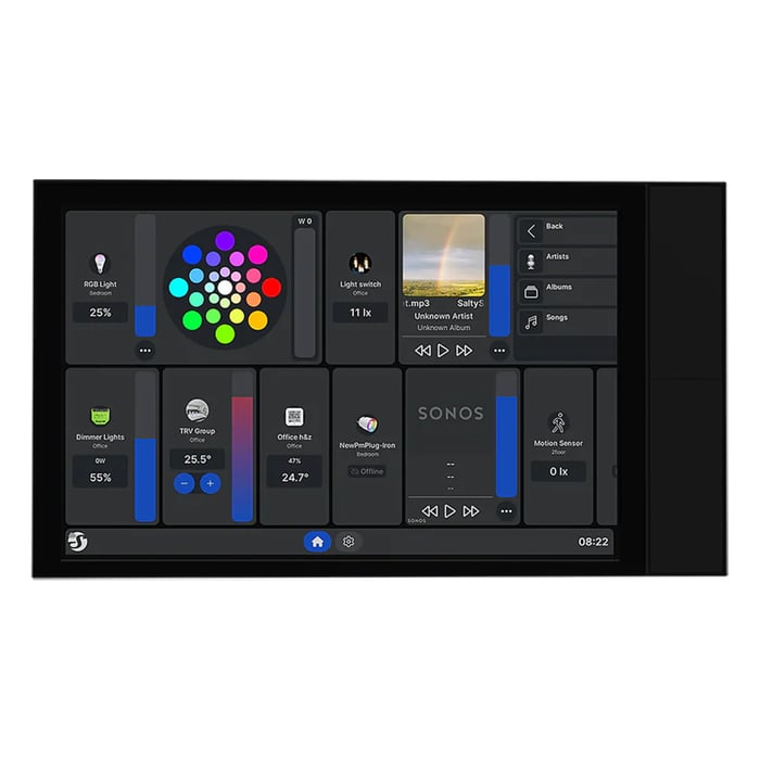 Shelly Wall Display XL smart kontrollpanel Svart