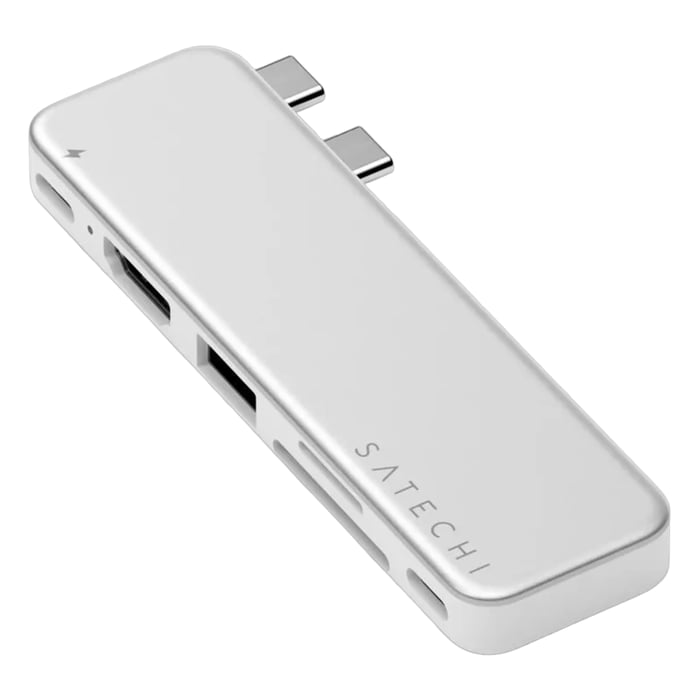 Satechi USB-C Snap Hub for MacBook Neo Sølv