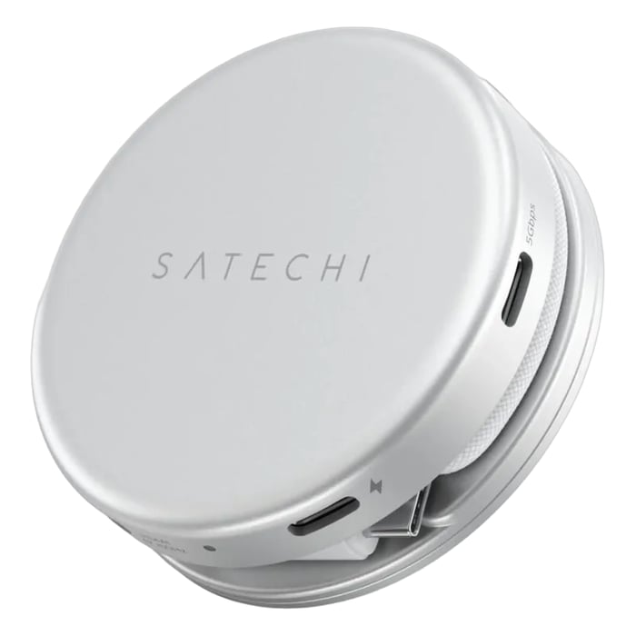 Satechi OntheGo 5-in-1 Multiport Adapter for MacBook Neo Sølv