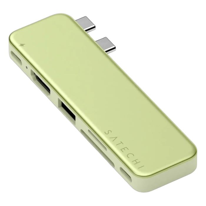 Satechi USB-C Snap Hub for MacBook Neo Citrus