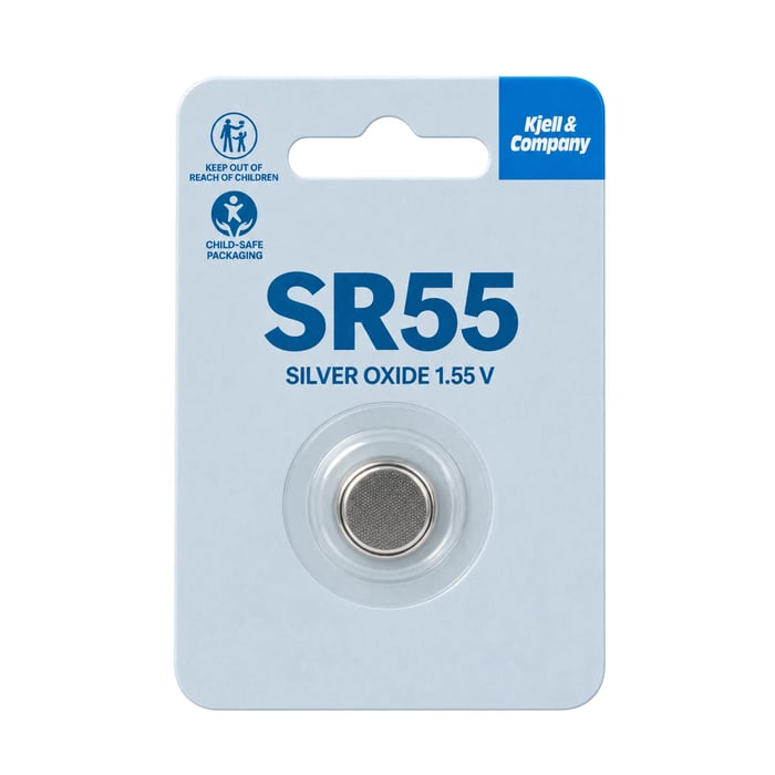Knappcellebatteri SR55 (381)