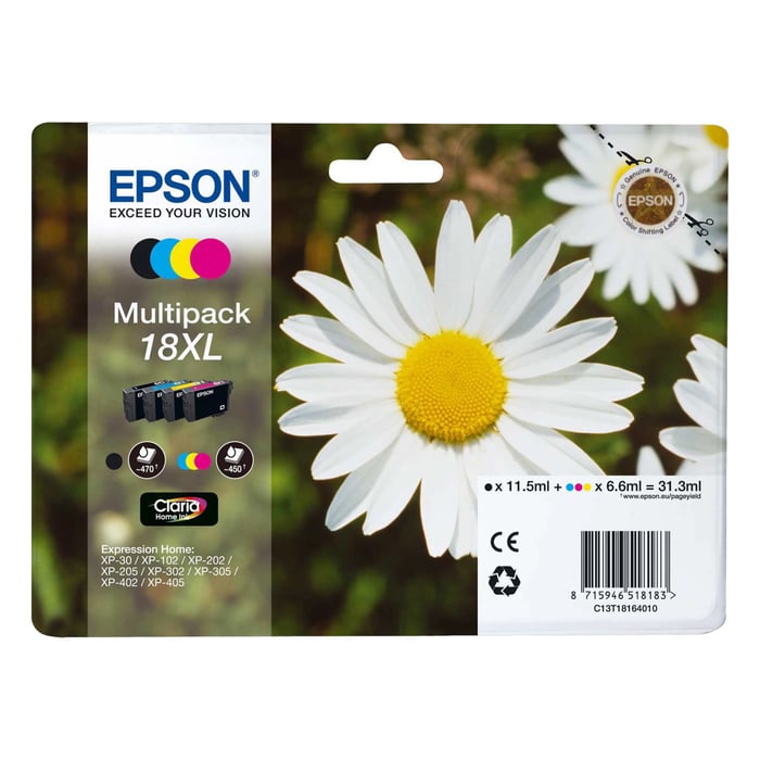 Epson T18XL Bläckpatron 4-pack