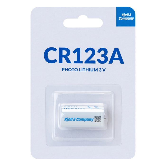 Kjell & Company CR123A Litiumbatteri 1-pk.
